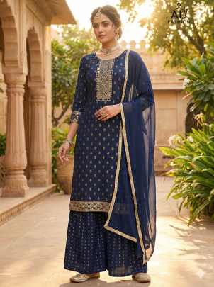ethnic wear with sharara bottom and dupatta kurtis