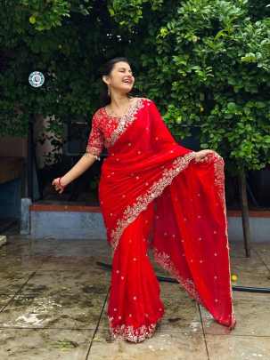 Fendi Silk Party wear saree