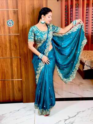 Fendi Silk Party wear saree