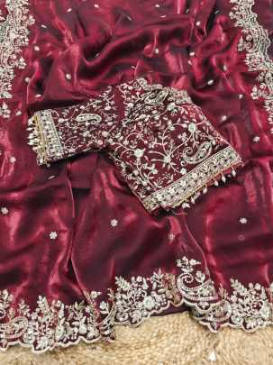 Fendi Silk Party wear saree