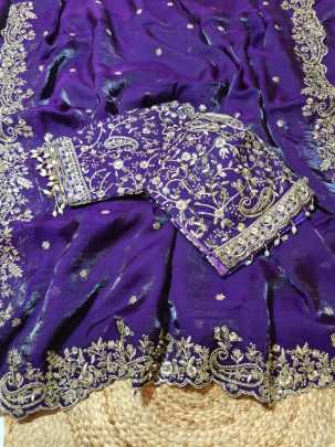 Fendi Silk Party wear saree