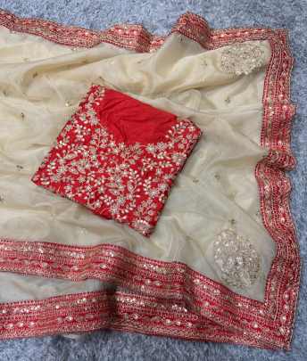 Heavy Soft Organza saree